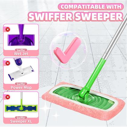 Imagem de Esfregões reutilizáveis Nicemiya, pacote com 8, compatíveis com Swiffer Sweeper