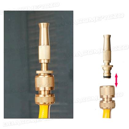 Imagem de Esguicho Bico Alta Pressão Para Mangueira 1/2 + Conector