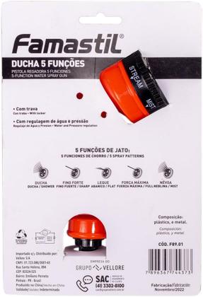 Imagem de Esguicho Ducha 5 Funções Famastil Foxlux