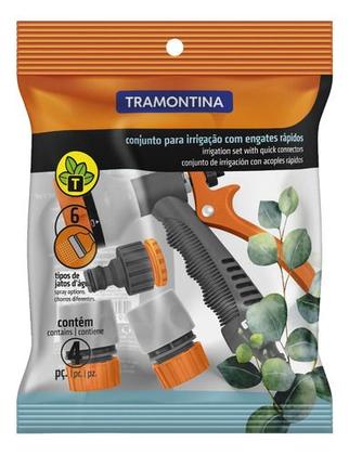 Imagem de Esguicho Hidropistola 6 Jatos Tramontina com Engate Rápido