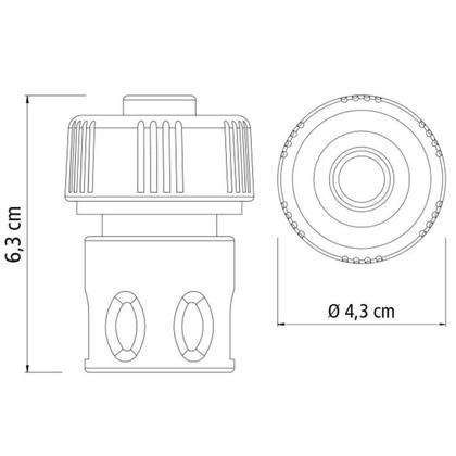 Imagem de Esguicho Para Engate Rápido Com Jato Regulável + Torneira 1/2" + Engate Rápido 3/4" e 5/8" + Bico Torneira Engate Rápido