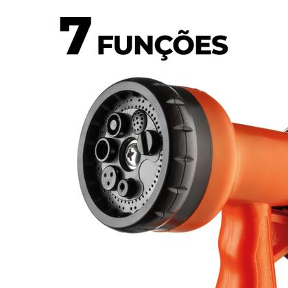 Imagem de Esguicho Pistola 7 Funções Jardim Banho Pet Lava Jato Herc