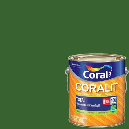 Imagem de Esmalte a Base de Água Coralit Total Zero Brilhante 3,6 Litros Verde Folha - 5202901 - CORAL
