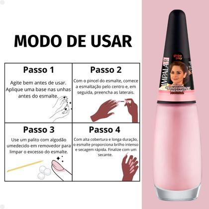 Imagem de Esmalte Acetinado Impala Globoplay Marcia Sou Chique Benhê 7,5ml