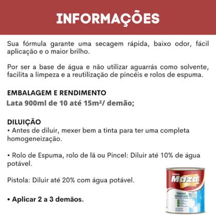 Imagem de Esmalte Balance Branco 0,900mL Fosco Maza