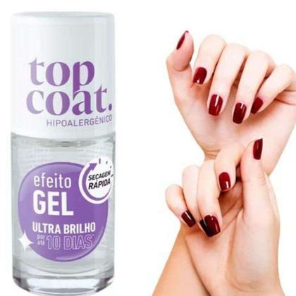 Imagem de Esmalte Blant Top Coat Efeito Gel Ultra Brilho 8,5Ml