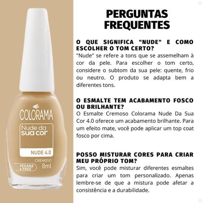 Imagem de Esmalte Cremoso Colorama Nude Da Sua Cor 4.0