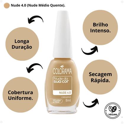 Imagem de Esmalte Cremoso Colorama Nude Da Sua Cor 4.0