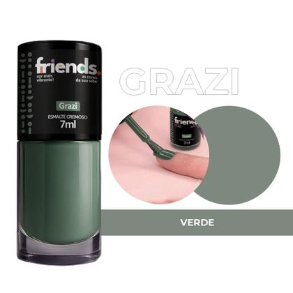 Esmalte Cremoso Verde Grazi Friends 7ml Cor Vibrante - Esmalte ...