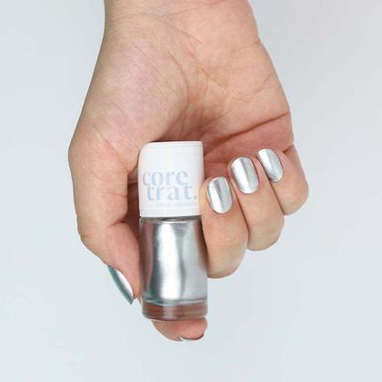 Imagem de Esmalte Efeito Gel Coretrat Metálico Silver Dust Blant