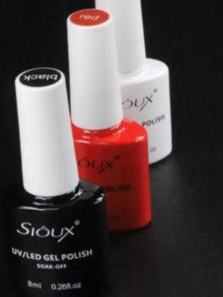 Imagem de Esmalte Em Gel Sioux 8ml Coleção Essencial Branco/Milk White/Preto e Vermelho