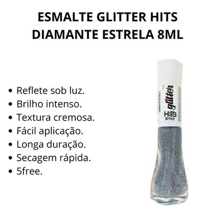 Imagem de Esmalte Glitter Hits Diamante Estrela 8ml