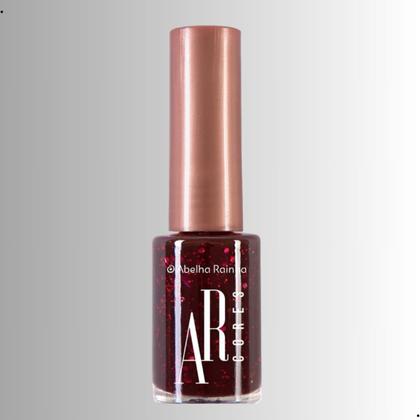 Imagem de Esmalte Para Unha Rubi Glitter Ar Cores Abelha Rainha REF 4472