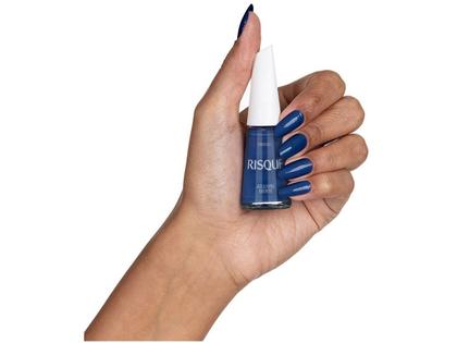 Imagem de Esmalte Risqué Azul Cremoso Azulivre Mente 8ml