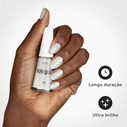 Imagem de Esmalte Risqué Branco Cremoso Paris 8ml