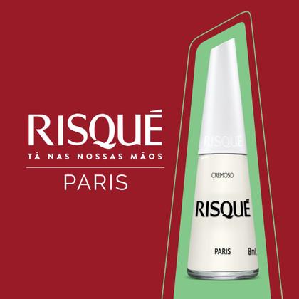 Imagem de Esmalte Risqué Branco Cremoso Paris 8ml