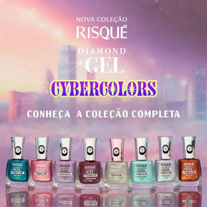 Imagem de Esmalte Risqué Diamond Gel Cybercolors Brilho De Vênus 9ml