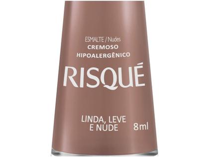 Imagem de Esmalte Risqué Nude Cremoso Linda Leve e Nude - Hipoalergênico 8ml