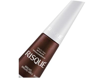 Imagem de Esmalte Risqué Nude Metálico Brilho Meu - Hipoalergênico 8ml