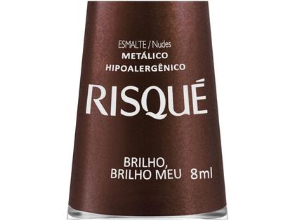 Imagem de Esmalte Risqué Nude Metálico Brilho Meu - Hipoalergênico 8ml