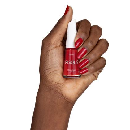 Imagem de Esmalte Risqué Vermelho Cremoso Sol Laranja Anima 8ml