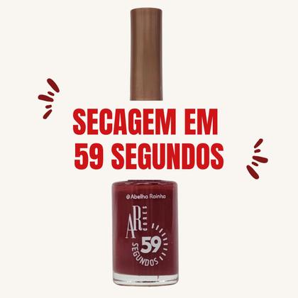 Imagem de Esmalte Secagem Rápida 59 Segundos Vermelho Primeiro Beijo Ar Cores Abelha Rainha REF 4976