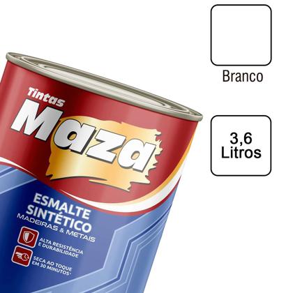 Imagem de Esmalte Sintético Acetinado Branco 3,6L Maza Alta Qualidade