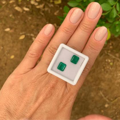 Imagem de Esmeralda EmeraldCut Par 2,94ct