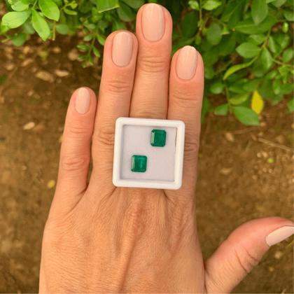 Imagem de Esmeralda EmeraldCut Par 2,94ct