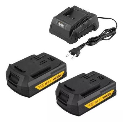 Imagem de Esmerilhadeira 4.1/2 18v com carregador e 2 bateria vonder