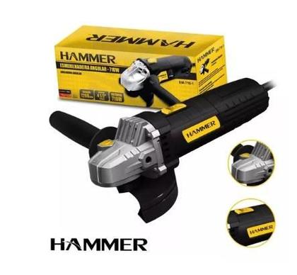 Imagem de Esmerilhadeira Angular 110V/710W 4.1/2 - 115mm GYEM7101/110 - HAMMER