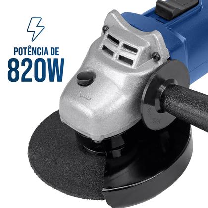 Imagem de Esmerilhadeira Angular 115mm 4 1/2 820w 11000rpm Oferta