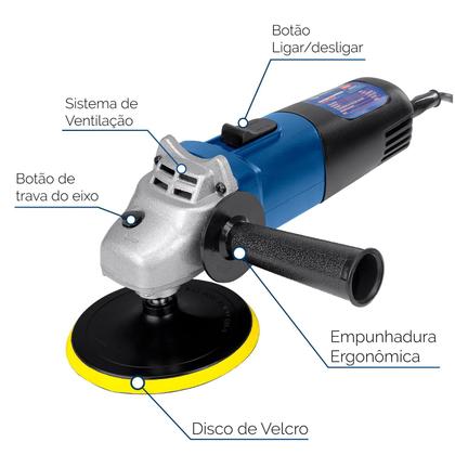 Imagem de Esmerilhadeira Angular 115mm 4 1/2 820w 11000rpm Oferta