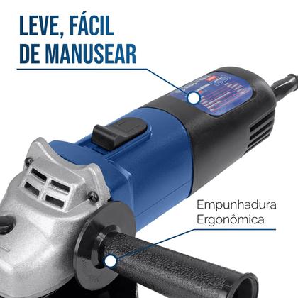 Imagem de Esmerilhadeira Angular 115mm 4 1/2 820w 11000rpm Oferta