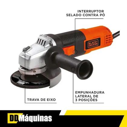 Imagem de Esmerilhadeira Angular 4.1/2" 820W G720 110v 11000RPM - Black&Decker