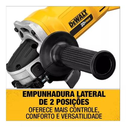 Imagem de Esmerilhadeira angular 4.1/2" a bateria 20V Sem Bateria e Carregador DCG412B Dewalt