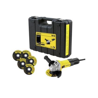 Imagem de Esmerilhadeira Angular 4-1/2 Pol. 127v 710W com 5 Disco de Corte e Maleta STGS7115KD - Stanley
