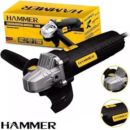 Imagem de Esmerilhadeira Angular 4.1/2 Pol. GYEM7101 - Hammer 220V
