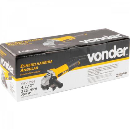Imagem de Esmerilhadeira Angular 4.1/2 Polegadas Eav 754 Vonder 220V