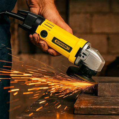 Imagem de Esmerilhadeira Angular Bomvink Potente e Compacta Ideal para Cortes Precisos e Polimentos 127V