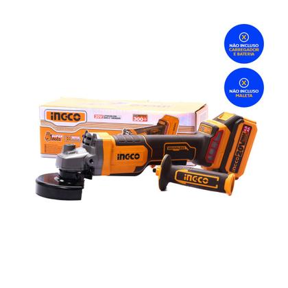 Imagem de Esmerilhadeira Angular Brush Bateria 20V Linha P20S INGCO