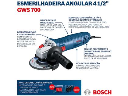 Imagem de Esmerilhadeira Angular Com Acessorios 710w 220v - Bosch