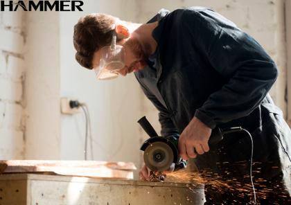 Imagem de Esmerilhadeira Angular Hammer Em-710-1 Preta 710W 220V