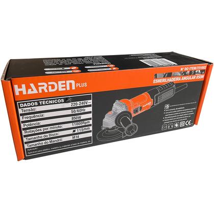 Imagem de Esmerilhadeira Angular Harden Plus 850 W 115 mm 220v - 751002