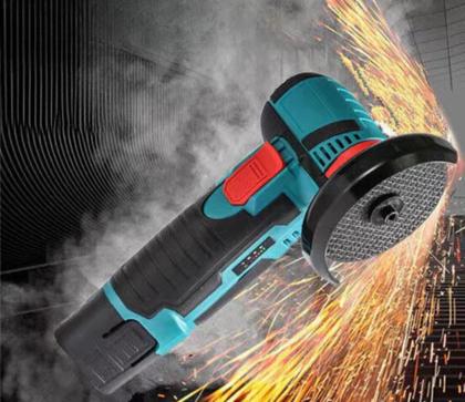 Imagem de Esmerilhadeira Angular Lixadeira Portátil Com 2 Baterias Recarregável 12v 76mm Profissional 1994