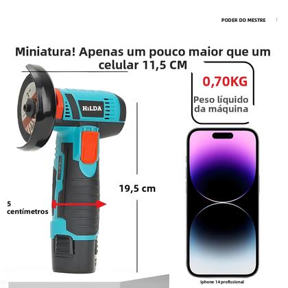 Imagem de Esmerilhadeira Angular Sem Fio HILDA 12V Para Polimento E Desbaste, Ferramenta Elétrica De Diamante