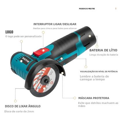 Imagem de Esmerilhadeira Angular Sem Fio HILDA 12V Para Polimento E Desbaste, Ferramenta Elétrica De Diamante