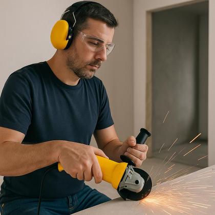 Imagem de Esmerilhadeira eletrica 700w com empunhadura voltagem: 220v