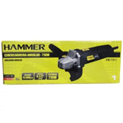 Imagem de esmerilhadeira hammer 4.5 angular 710w - 220v