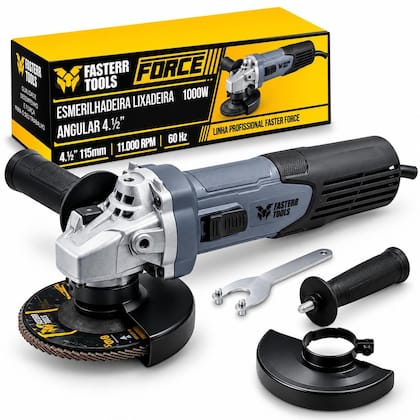 Esmerilhadeira Lixadeira Angular Profissional 1000W 11000 Rpm - Fasterr